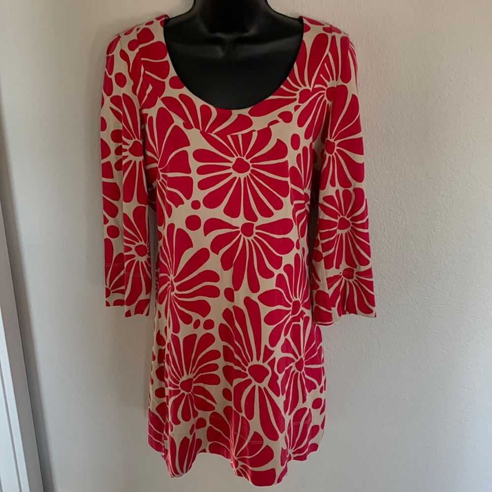 Boden Pink Floral Casual Summer Dress